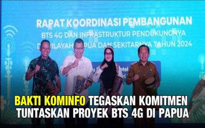 Kominfo Lanjutkan Pembangunan BTS di Papua